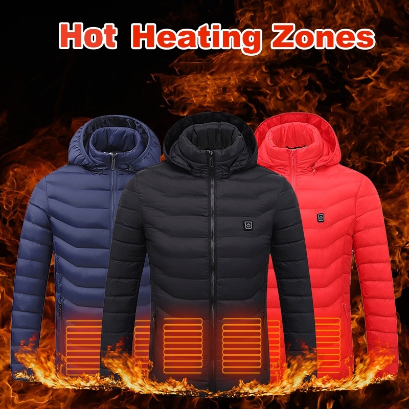 Zip-up Winter Heated Jacket Vest For Men
