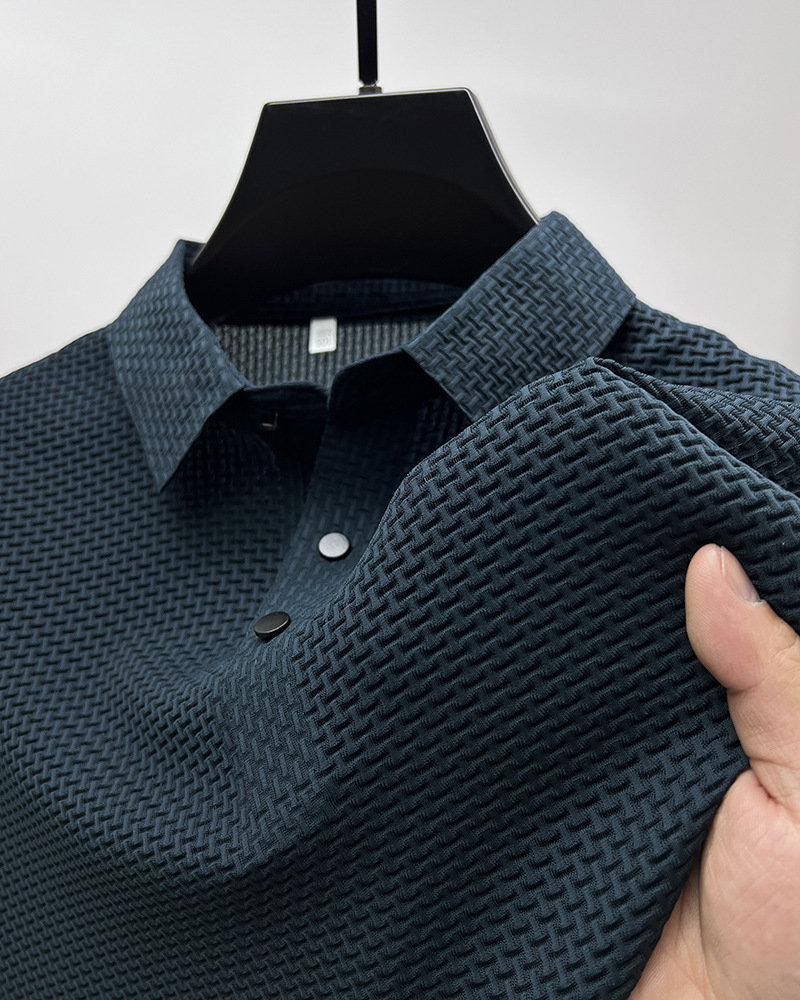 Mesh Ice Silk Short Sleeve T-shirt - Image 6