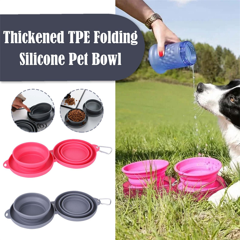 Foldable Double Pet Feeding Bowl . - Image 5