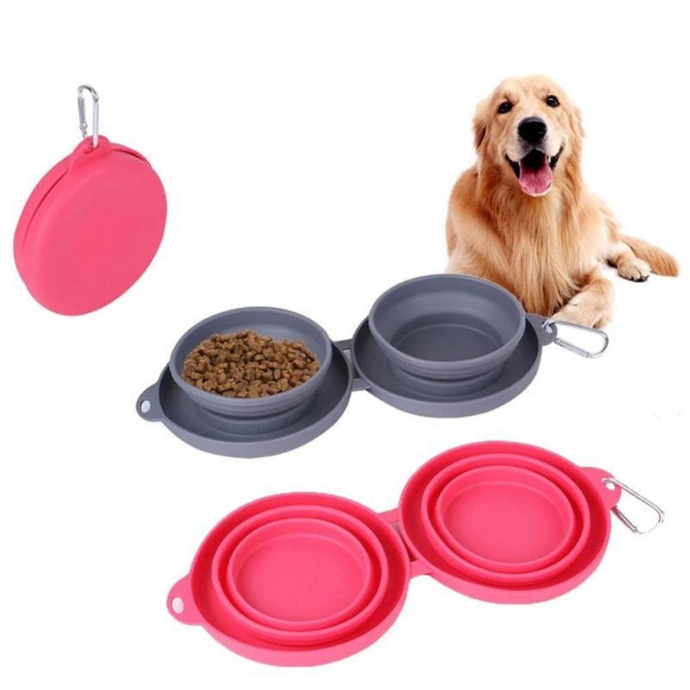 Foldable Double Pet Feeding Bowl . - Image 9