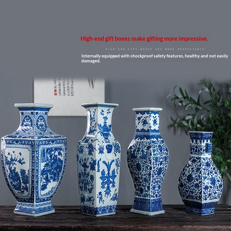 Semi-hand-painted Silk Ceramic Vase