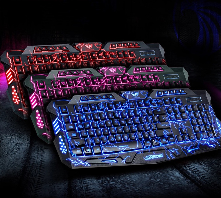 J10 tricolor backlight wired gaming keyboard + mouse - Image 7
