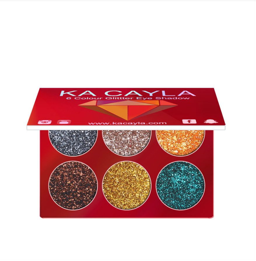 6-color Diamond Sequins Eye Shadow Tray - Image 5