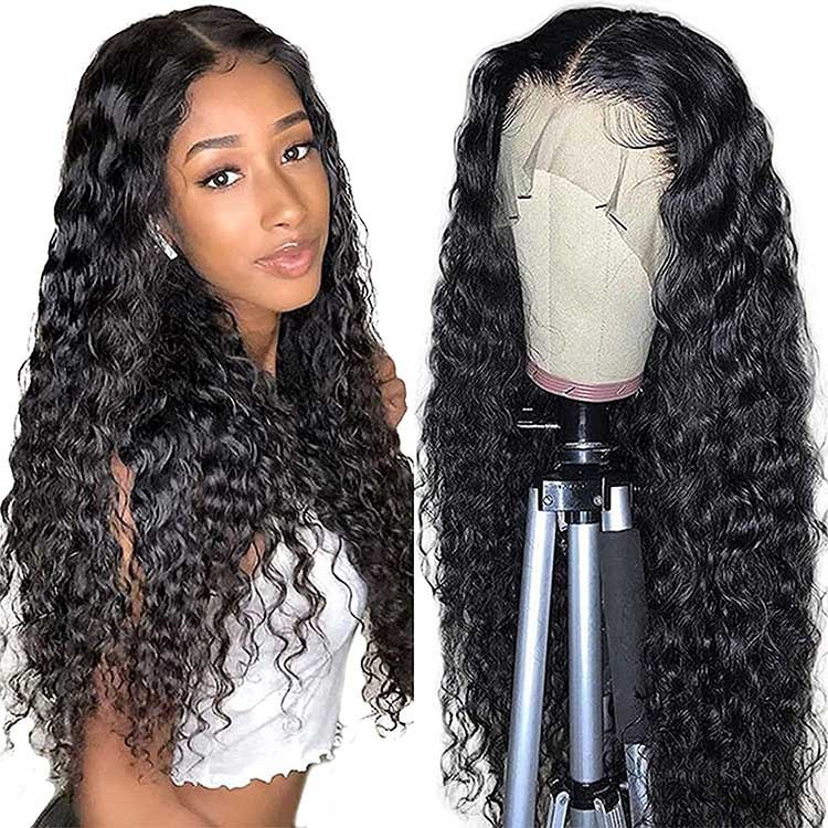 Curly Human Hair T-type front Lace
