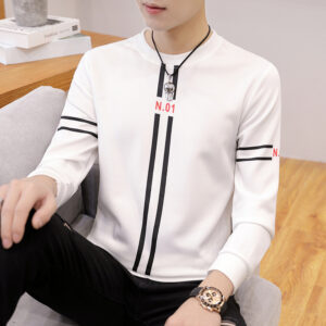 Round Neck Long-Sleeved T-shirt