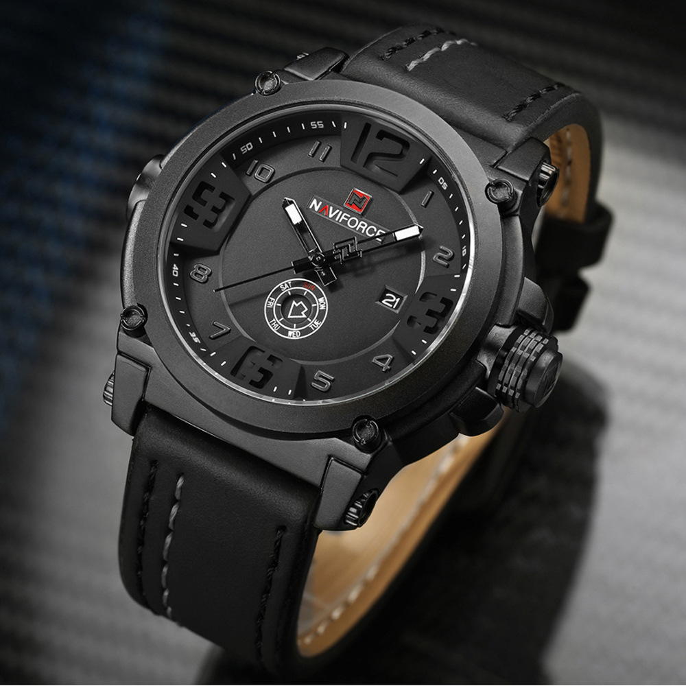 Naviforce glass mirror Watch - Image 3