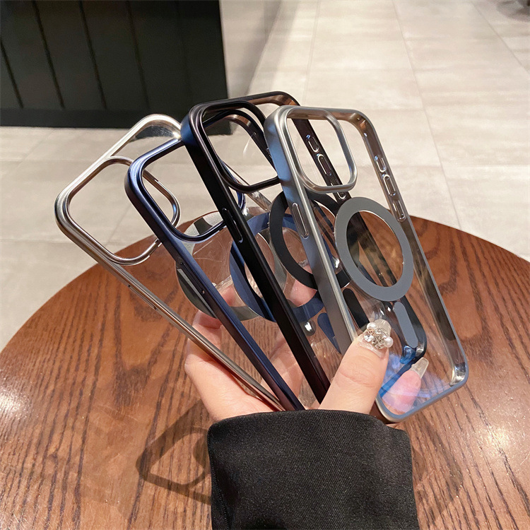 Electroplated Transparent Titanium Hard Shell Phone Case