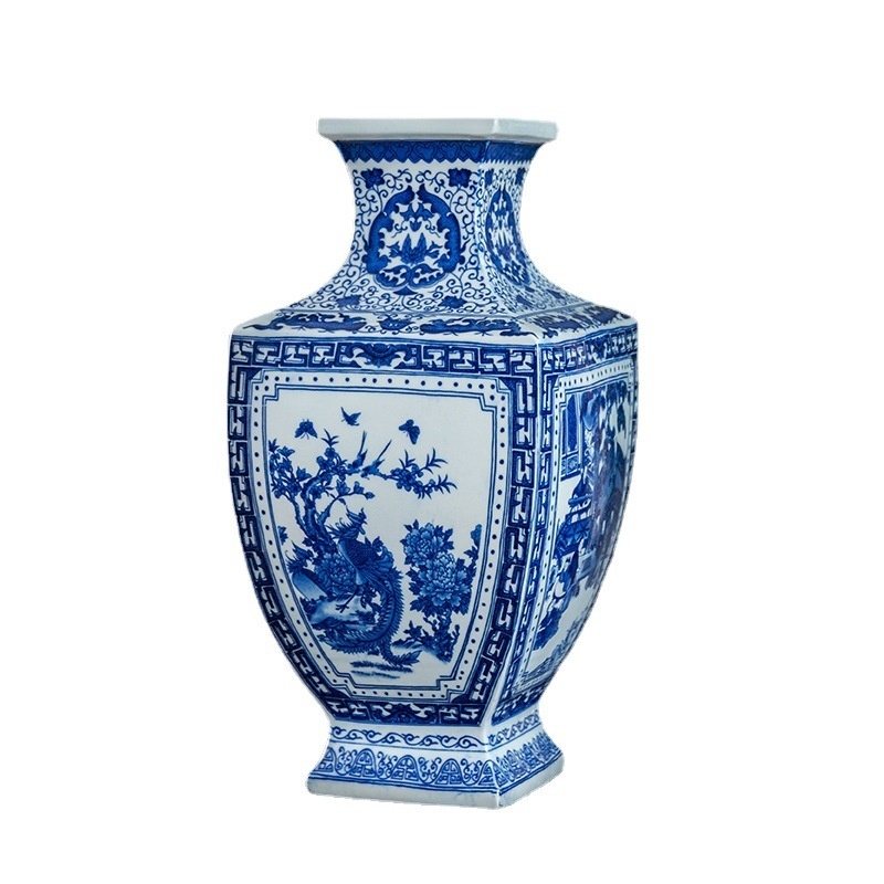 Semi-hand-painted Silk Ceramic Vase - Image 8
