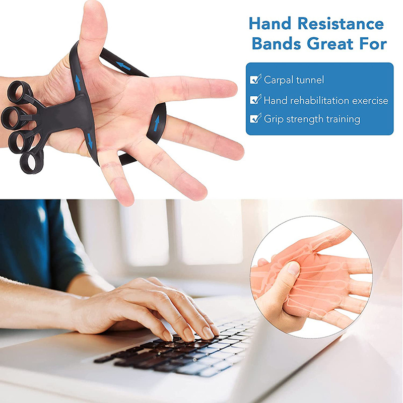Silicone Grip Finger Exercise Stretcher Device. - Image 4