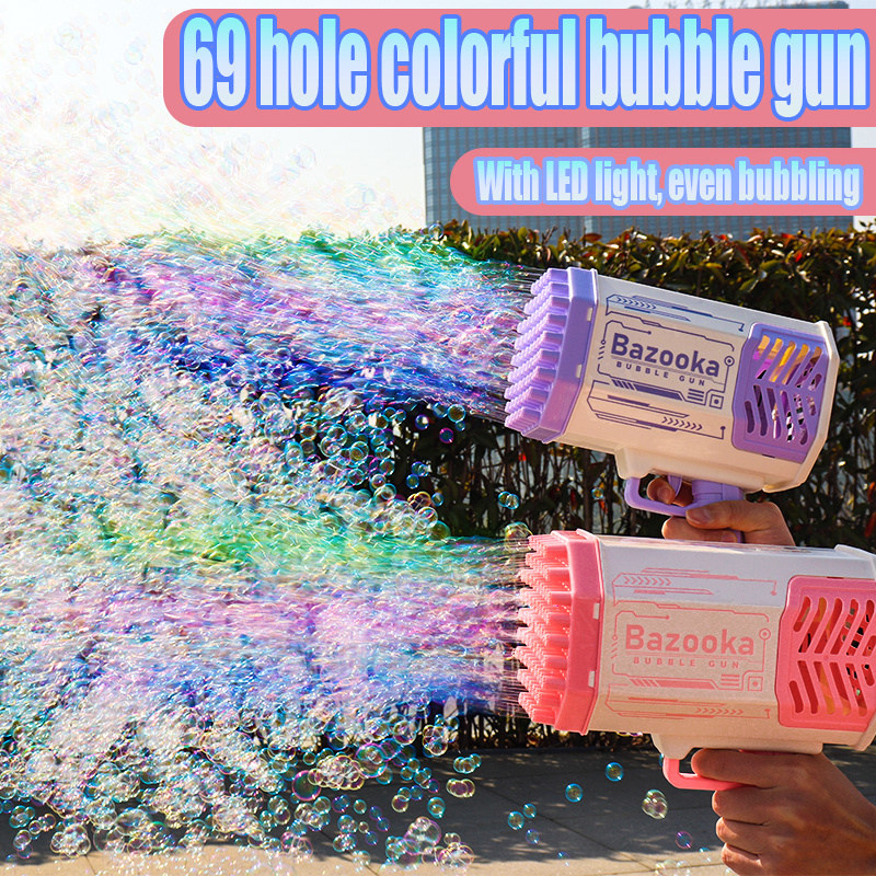 69 Holes Soap Bubbles Machine Gun . - Image 6