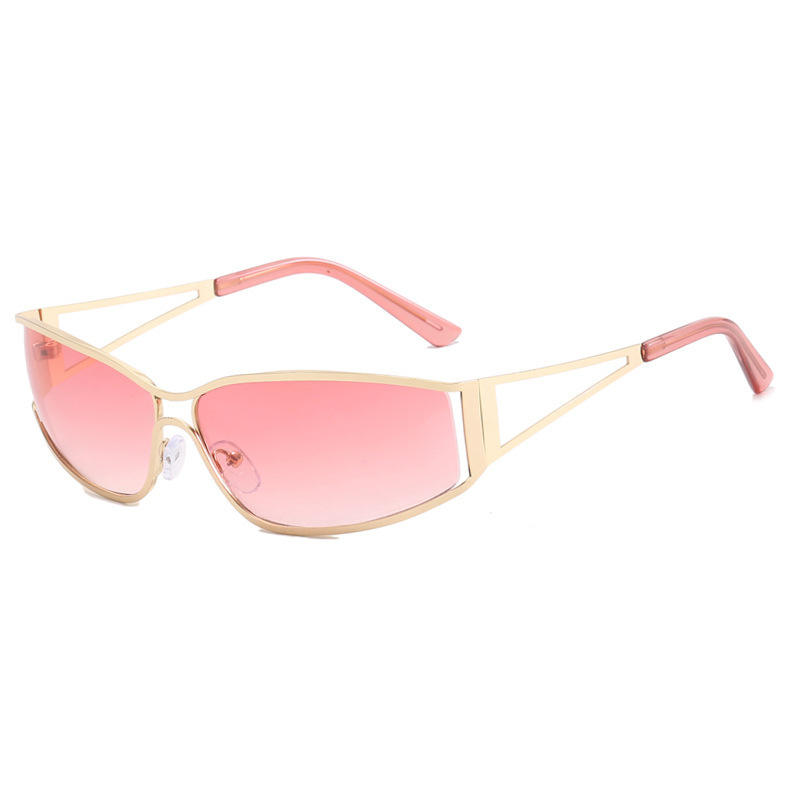 Hollow Modern Metal Women's Sunglasses - Image 7