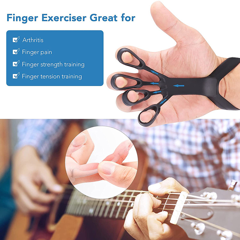 Silicone Grip Finger Exercise Stretcher Device. - Image 6