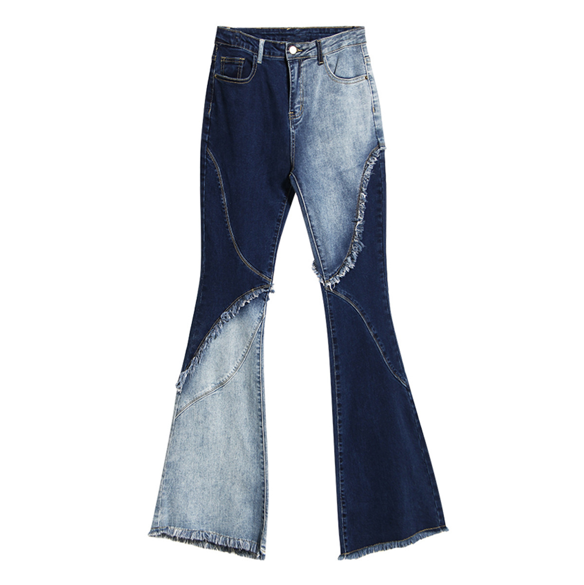 Denim Fabric High Waistline Jeans - Image 5