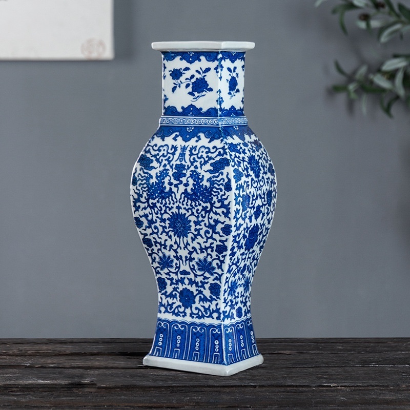Semi-hand-painted Silk Ceramic Vase - Image 5