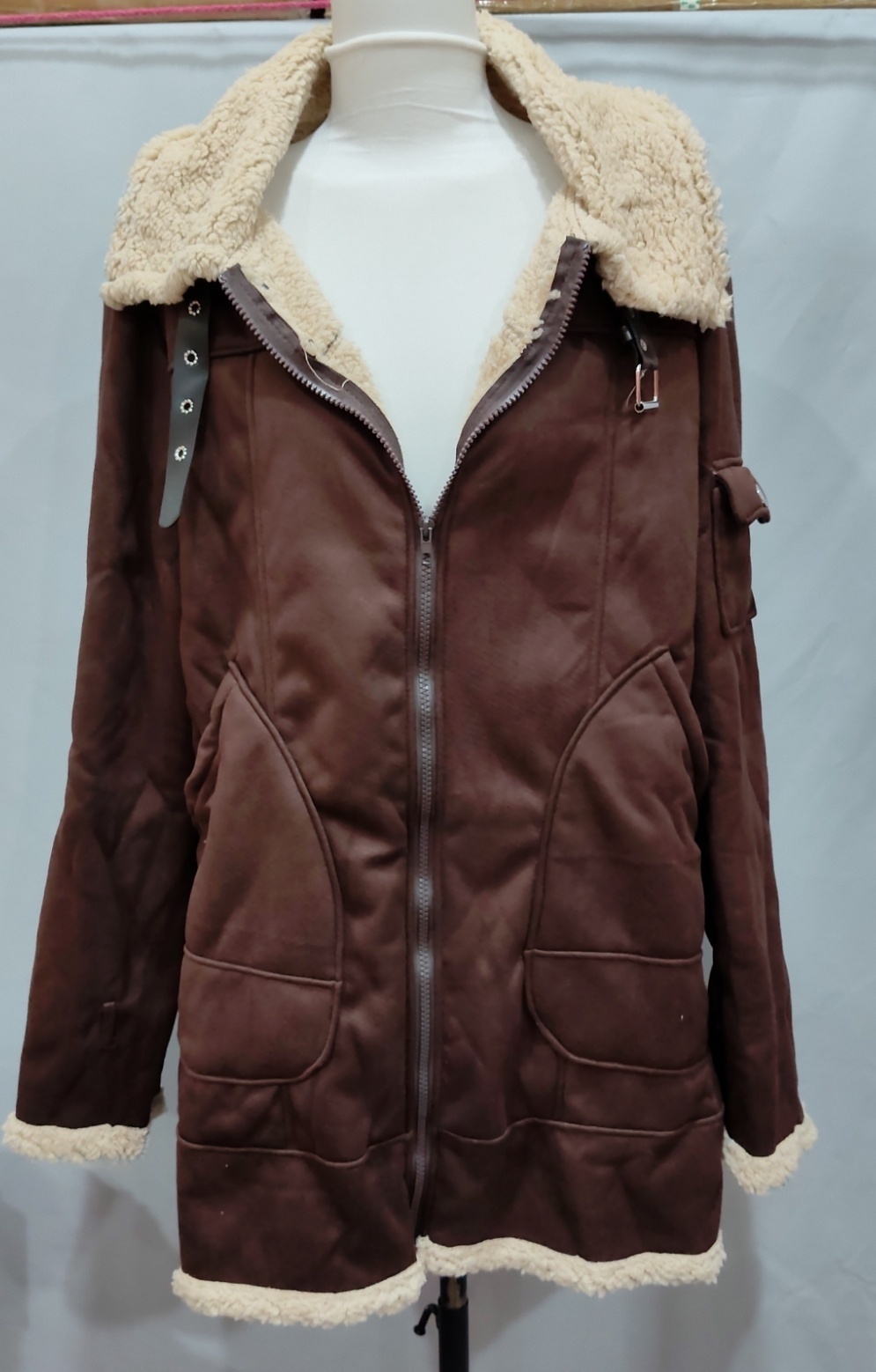 Winter Mens Military Fleece Warm Jackets With Fur Collar - Image 6