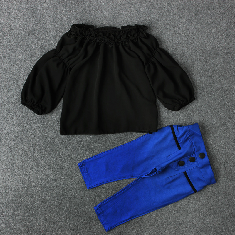 Girl's two-piece blouse and trousers - Image 4