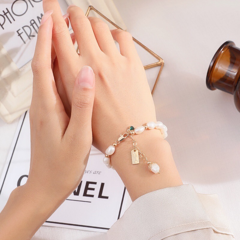 Natural Zircon Pearl Bracelet. - Image 4
