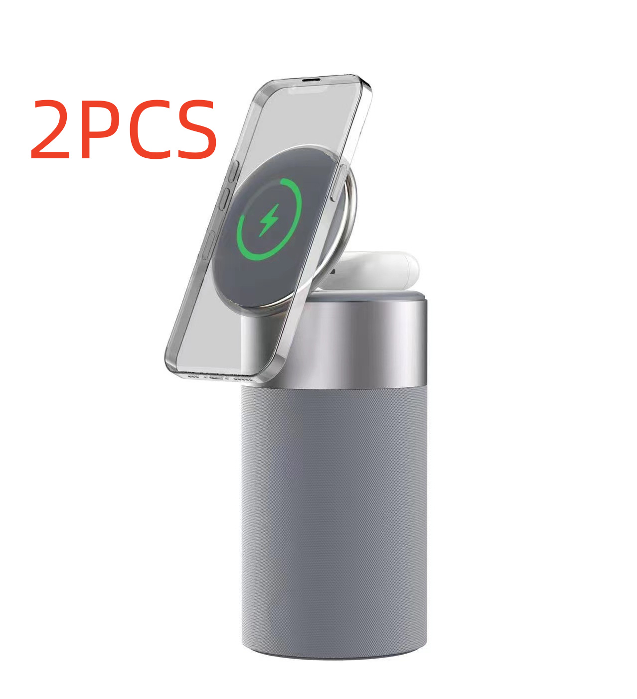 3 In 1 Wireless Charger + Portable Bluetooth Speaker With Touch Lamp For IPhone And AirPods - Image 9