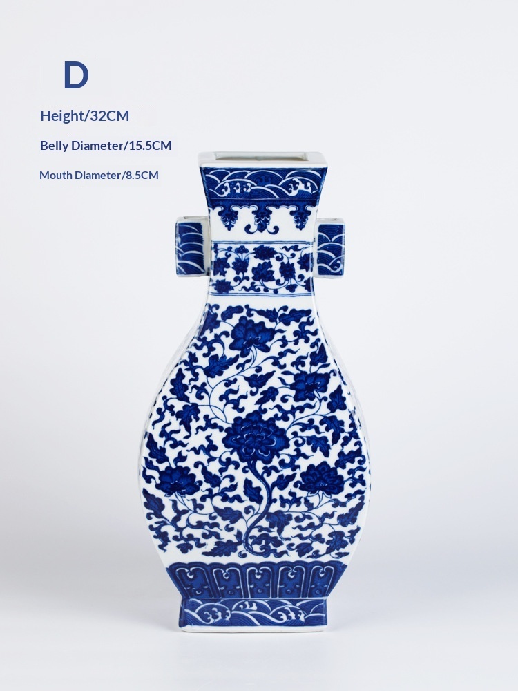Semi-hand-painted Silk Ceramic Vase - Image 3