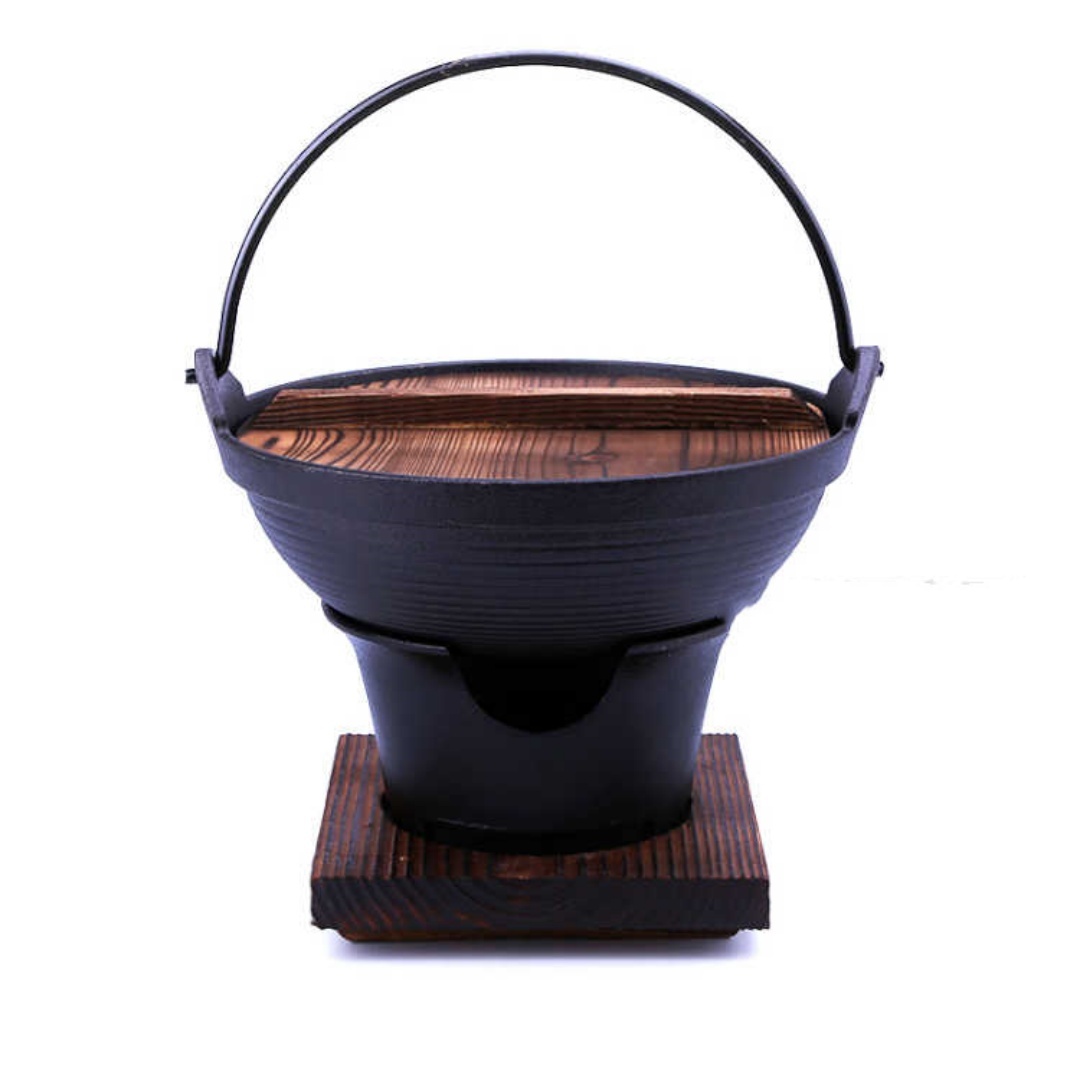 Traditional Japanese Cast Iron Boiling Pot