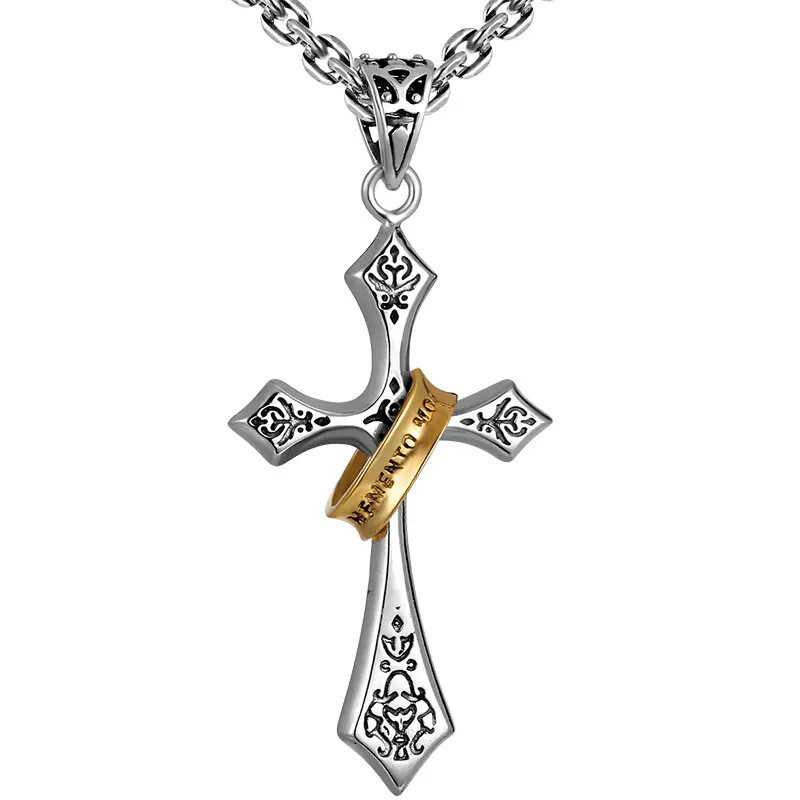 Men's Vintage Cross Necklace. - Image 5