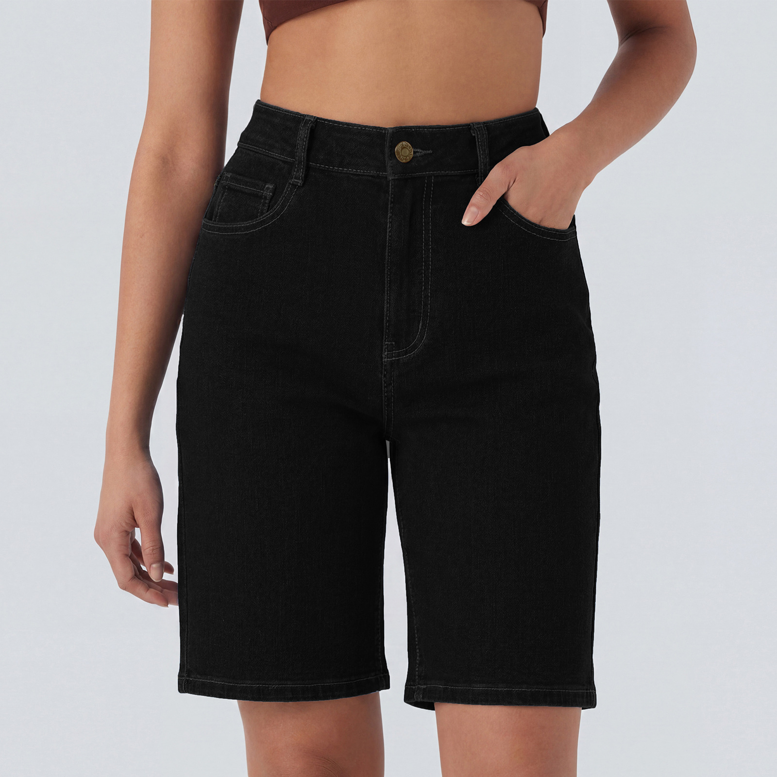 Versatile Stretchy High-waisted Mid-length Pants - Image 7