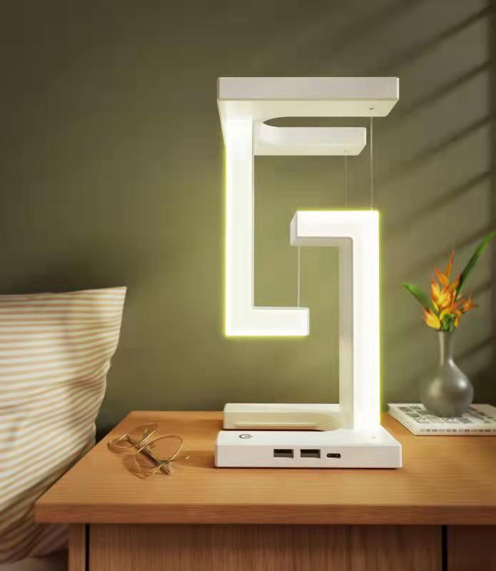 Creative Wireless Smartphone Suspension charging Table Lamp . - Image 3