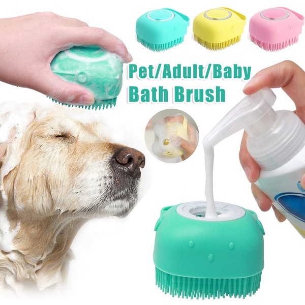 Silicone Pet Bathing Massage Gloves brush