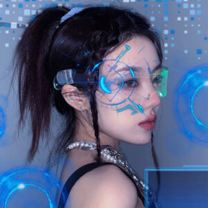 Sci-fi Glow Technology Glasses.