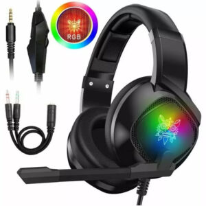 Gaming Headset With Noise Cancellation & Microphone .