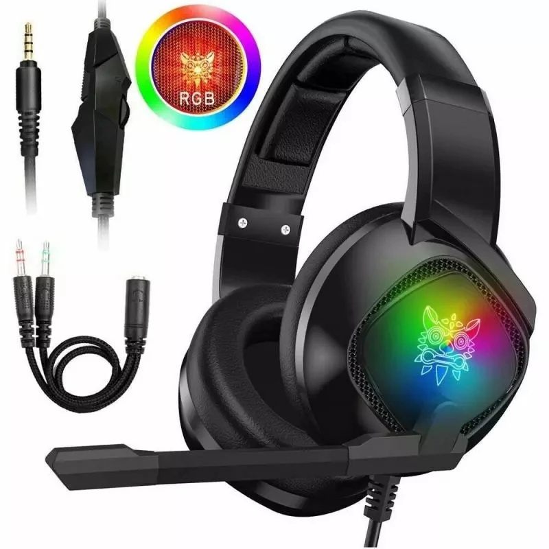 Gaming Headset With Noise Cancellation & Microphone .
