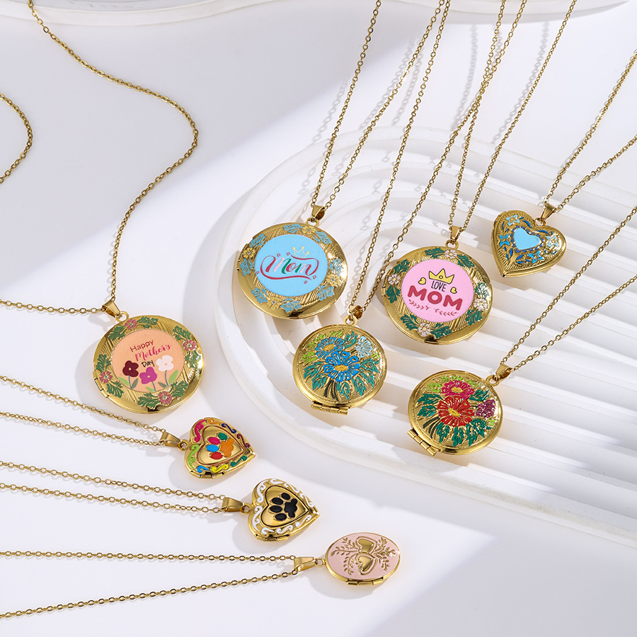 Photo Box Necklace Pendant For Women