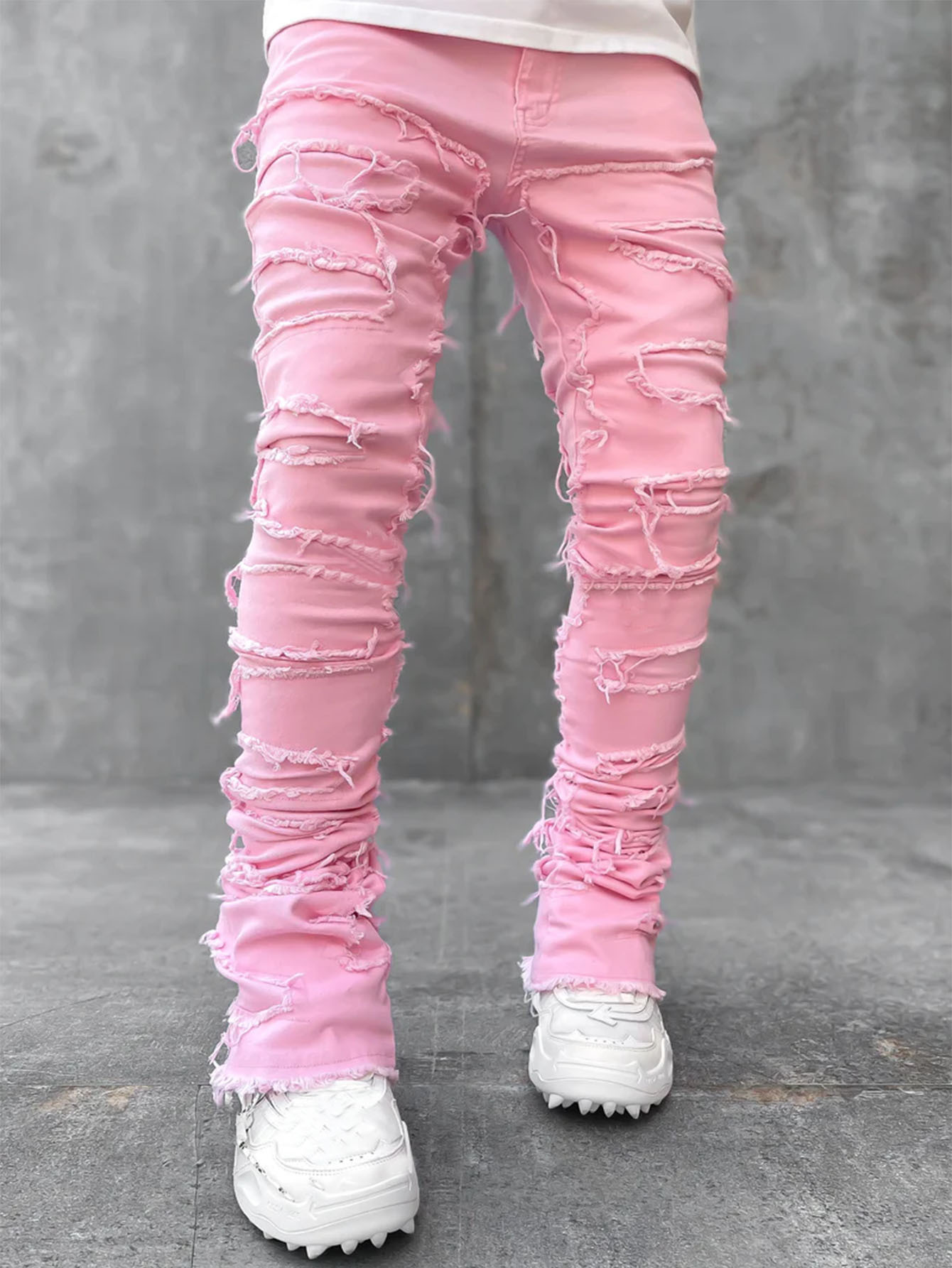 Ins Fringes Ripped Tight Fit trousers - Image 3
