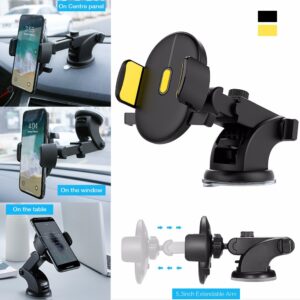 Telescopic Long Rod Car Phone Holder  (Suction Cup Type)