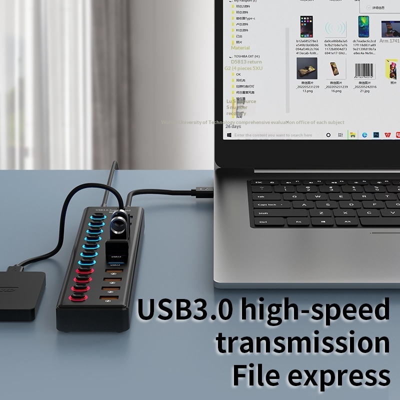 11-in-1 Laptop Docking Station With Splitter Cable - Image 3