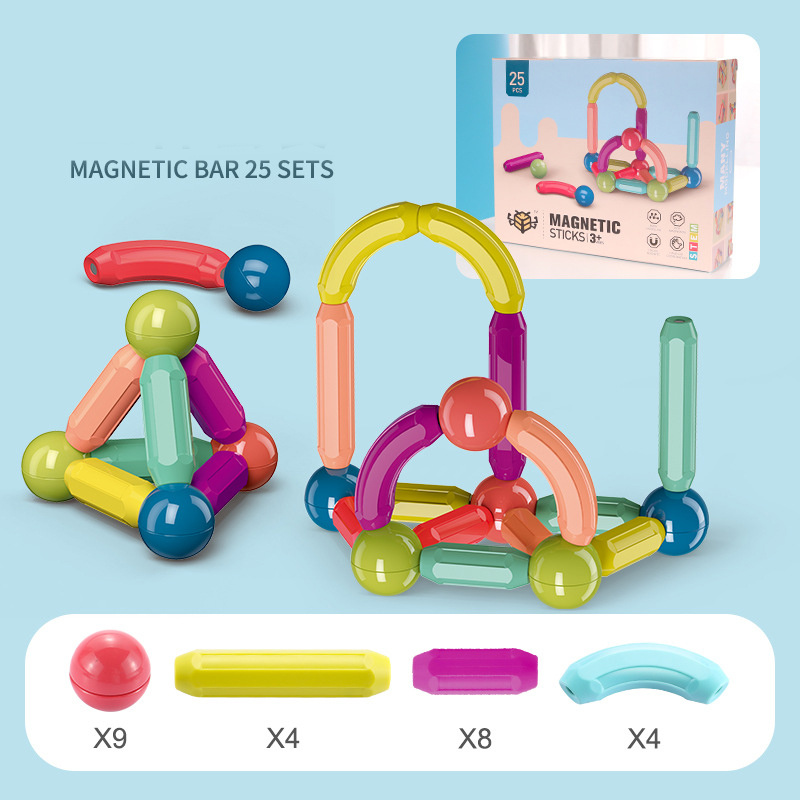 Kid's Magnetic Stick Building Blocks Set - Image 7