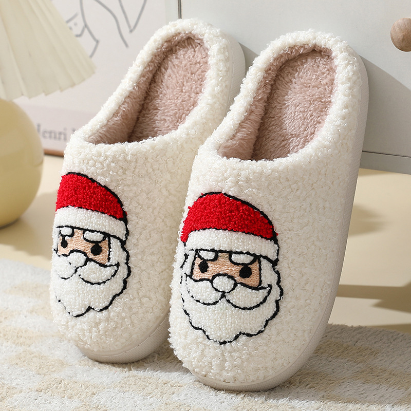 Cotton Santa Claus Slippers