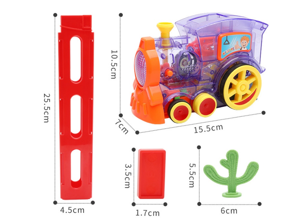 Domino Electric Building Blocks Train Toy - Image 4