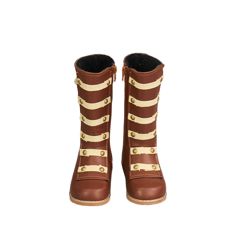 Children's New Rivet Long Martin Boots - Image 3