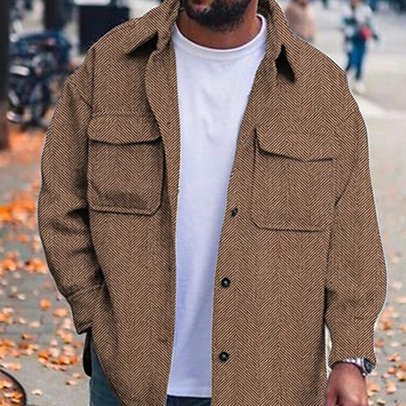 Men's Polo Collar Coat