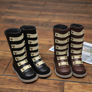 Children's New Rivet Long Martin Boots