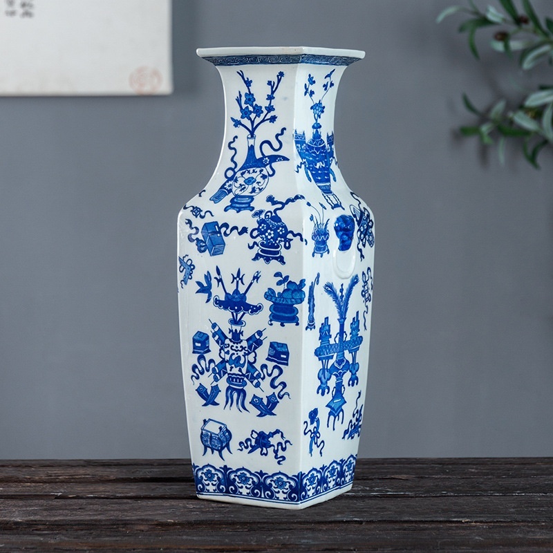 Semi-hand-painted Silk Ceramic Vase - Image 4
