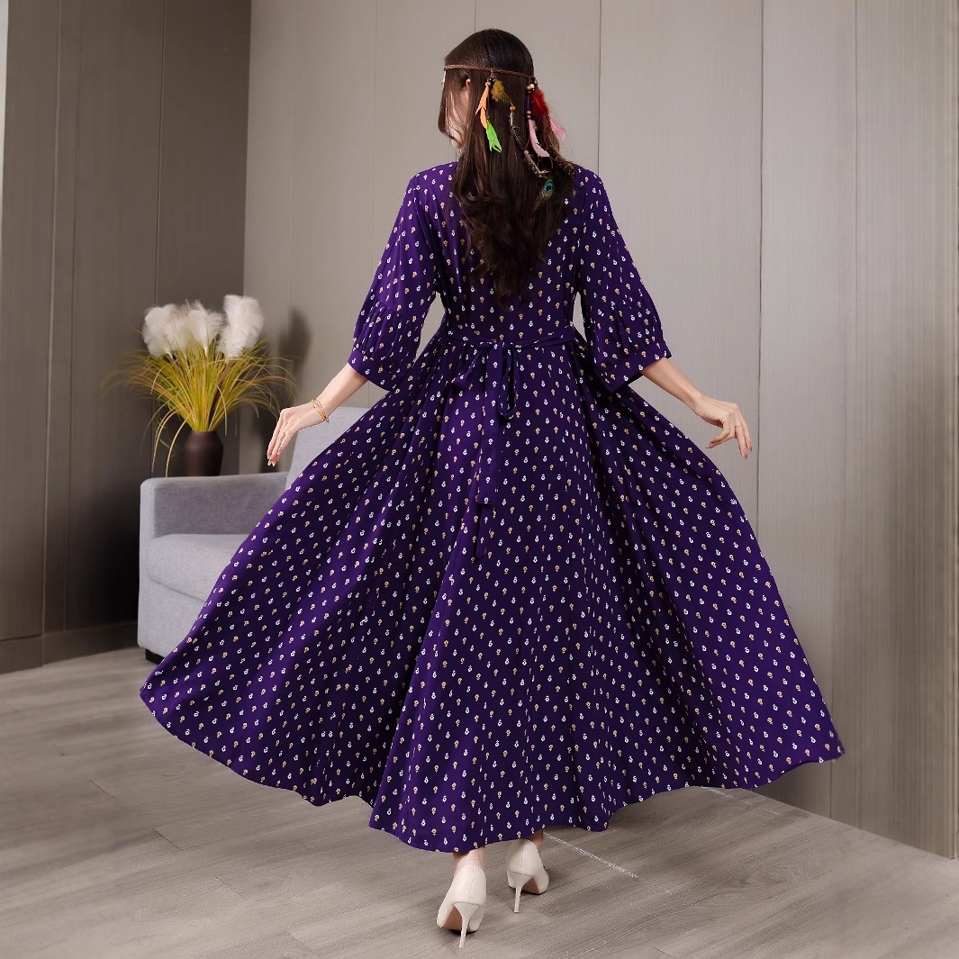 Large Swing Bohemian Style Dress - Image 4