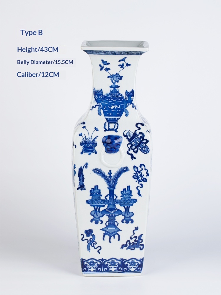 Semi-hand-painted Silk Ceramic Vase - Image 6