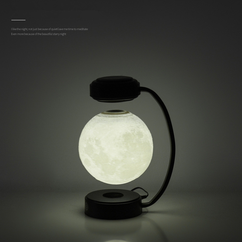 3D LED Trichromatic Levitating & Rotating Lamp