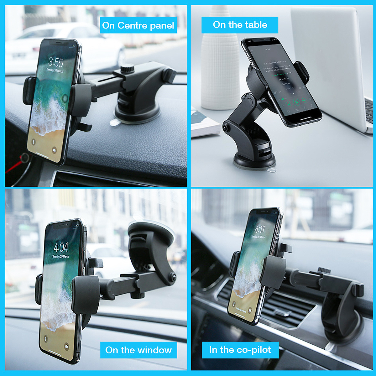 Telescopic Long Rod Car Phone Holder (Suction Cup Type) - Image 9