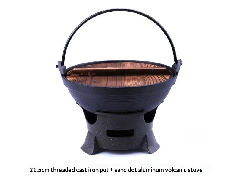 Traditional Japanese Cast Iron Boiling Pot - Image 9