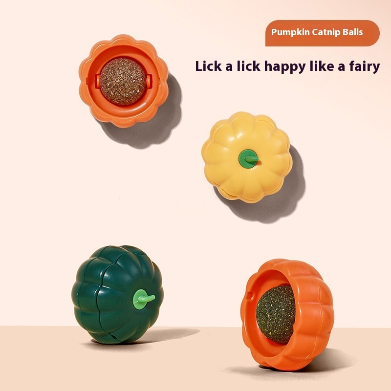 Pumpkin Catnip Ball Set For Pet