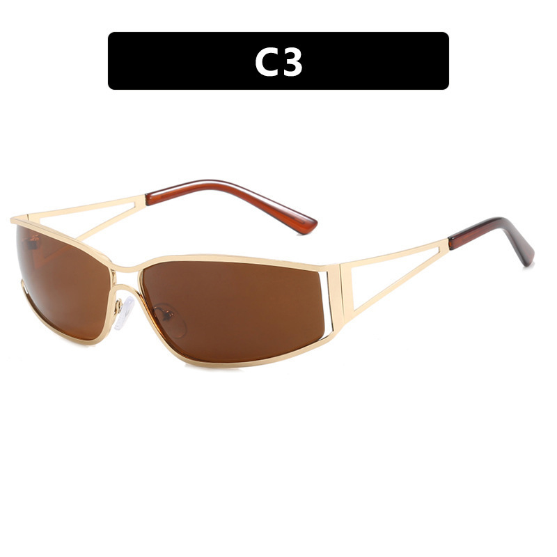 Hollow Modern Metal Women's Sunglasses - Image 6