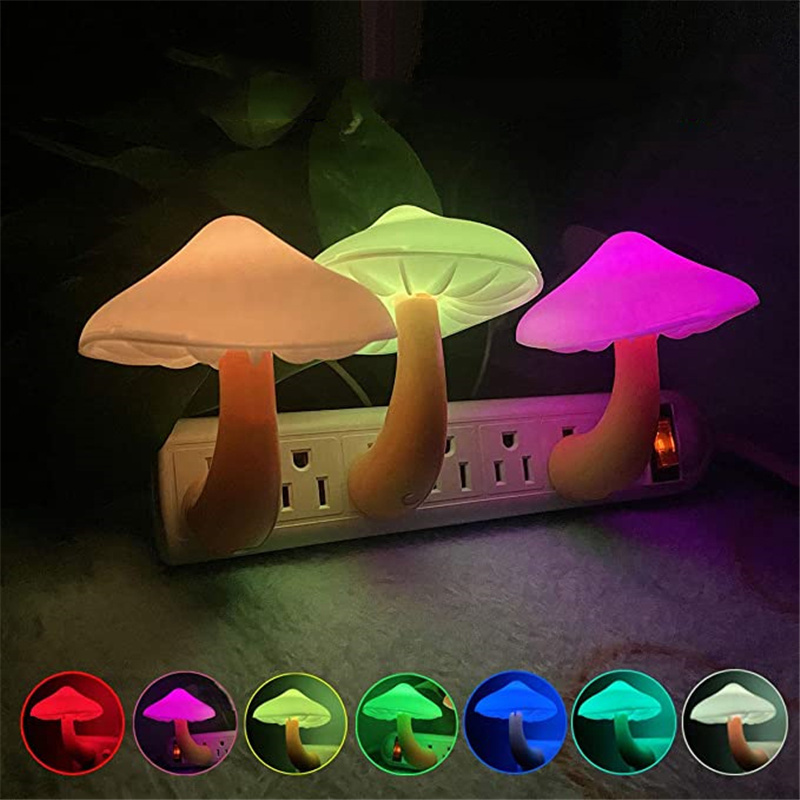Mushroom Designed Bedroom LED Night Light.